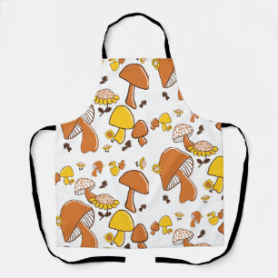 Tablier Motif nostalgique de champignons
