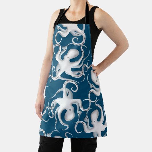 Tablier Motif octopus Silhouette (Insitu)