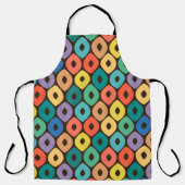 Tablier Motif Ogee Multicolore (Recto)