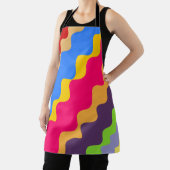Tablier Motif ondulé rétro coloré (Insitu)