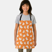 Tablier Motif Orange Ghost Doodle (Insitu)