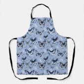 Tablier Motif papillon bleu (Recto)
