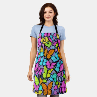 Tablier Motif papillon coloré