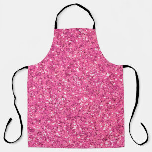 Tablier motif parties scintillant rose étincelant