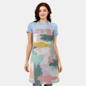 Tablier Motif Pastel Paint Strokes (Porté)