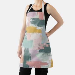 Tablier Motif Pastel Paint Strokes