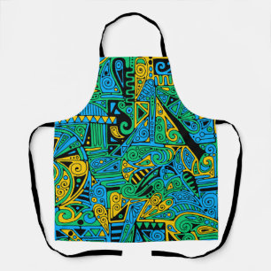 Tablier Motif Peint À La Main Et Numériquement Art 21