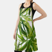 Tablier Motif peint à la main Feuille de palme (Insitu)