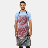 Tablier Motif Perles vintages et roses roses roses (Porté)