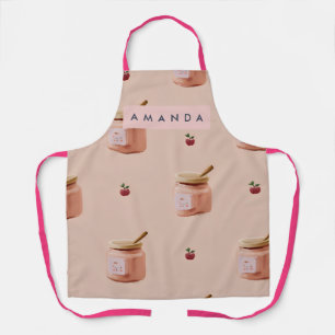 Tablier Motif personnalisé de pot à confiture mignon
