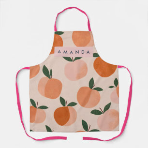 Tablier Motif personnalisé de verger de pêches vintage