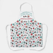 Tablier Motif personnalisé Santa Claus Sleigh Reindeer Orn (Recto)