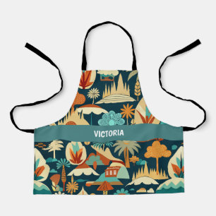 Tablier Motif personnalisé Silent Nature Retro