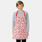 Tablier Motif piment rouge épicé (Porté)