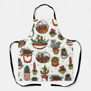 Tablier motif plante
