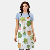 Tablier motif plante (Porté)