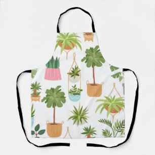 Tablier motif plante