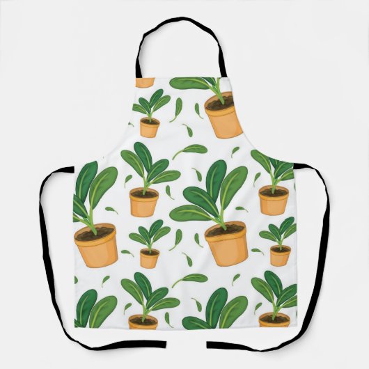 Tablier motif plante (Recto)