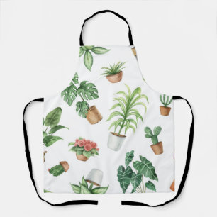 Tablier motif plante