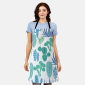 Tablier motif plante (Porté)