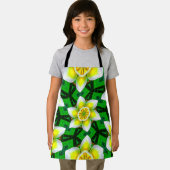 Tablier Motif Plumeria Jaune (Insitu)