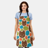 Tablier Motif Polka Dot Cats (Porté)