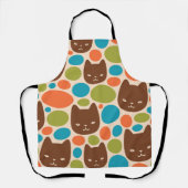 Tablier Motif Polka Dot Cats (Recto)