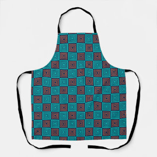 Tablier motif pop abstrait