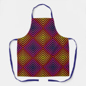 Tablier Motif psychédélique Rainbow Chevron (Recto)