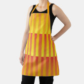 Tablier Motif rayé jaune orange (Insitu)