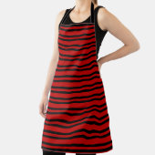 Tablier Motif Rayures Rouges Noires (Insitu)