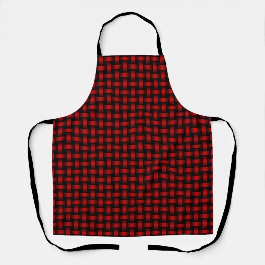 Tablier Motif Red Black Weaver (Recto)