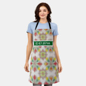 Tablier Motif Red Green BOHO (Porté)