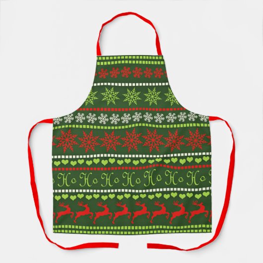 Tablier Motif répétitif de Noël (Recto)