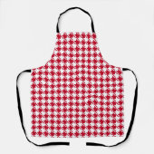 Tablier Motif répétitif Red Houndstooth (Recto)