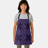 Tablier Motif Rétro de Couleur Violet Foncé (Insitu)