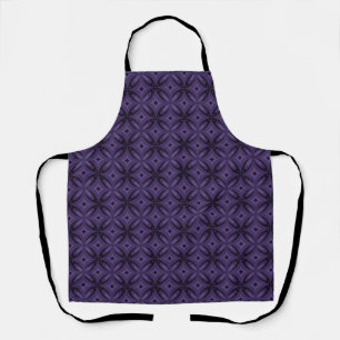 Tablier Motif Rétro de Couleur Violet Foncé