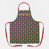 Tablier Motif Retro Floor (Recto)