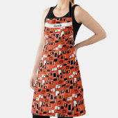 Tablier Motif rétro moderne géométrique du milieu du siècl (Insitu)