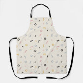 Tablier Motif Retro Squiggle (Recto)