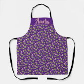 tablier motif rose aquarelle (Recto)
