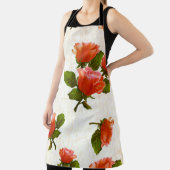 Tablier motif rose, arrière - plan vintage. (Insitu)