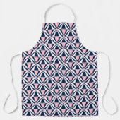 Tablier Motif rose et bleu amusant (Recto)