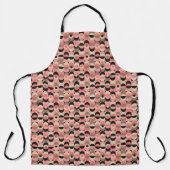 Tablier Motif rose moderne du milieu du siècle (Recto)