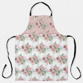 Tablier Motif Rose rose (Recto)