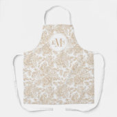 Tablier Motif Rose Vintage beige (Recto)