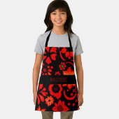 Tablier Motif rouge batik indonésien Abstrait (Insitu)