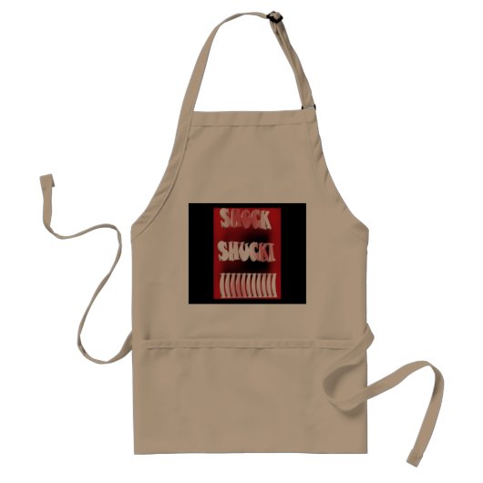 Tablier Motif rouge et noir choquant (Devant)