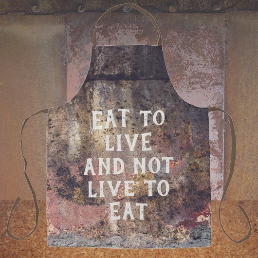 Tablier motif rouillé Brown