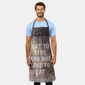 Tablier motif rouillé Brown (Porté)